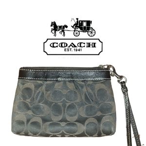 Coach Monogrammed Wristlet